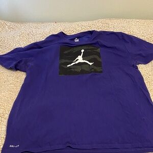 Nike Purple Dri-FIT Tee with Jumpman Graphic